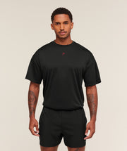 Gymshark Hybrid Graphic T-Shirt Oversized Fit Black