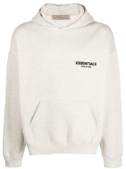 FEAR OF GOD ESSENTIALS logo-print hoodie light beige