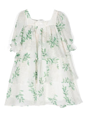 floral-print tiered dress