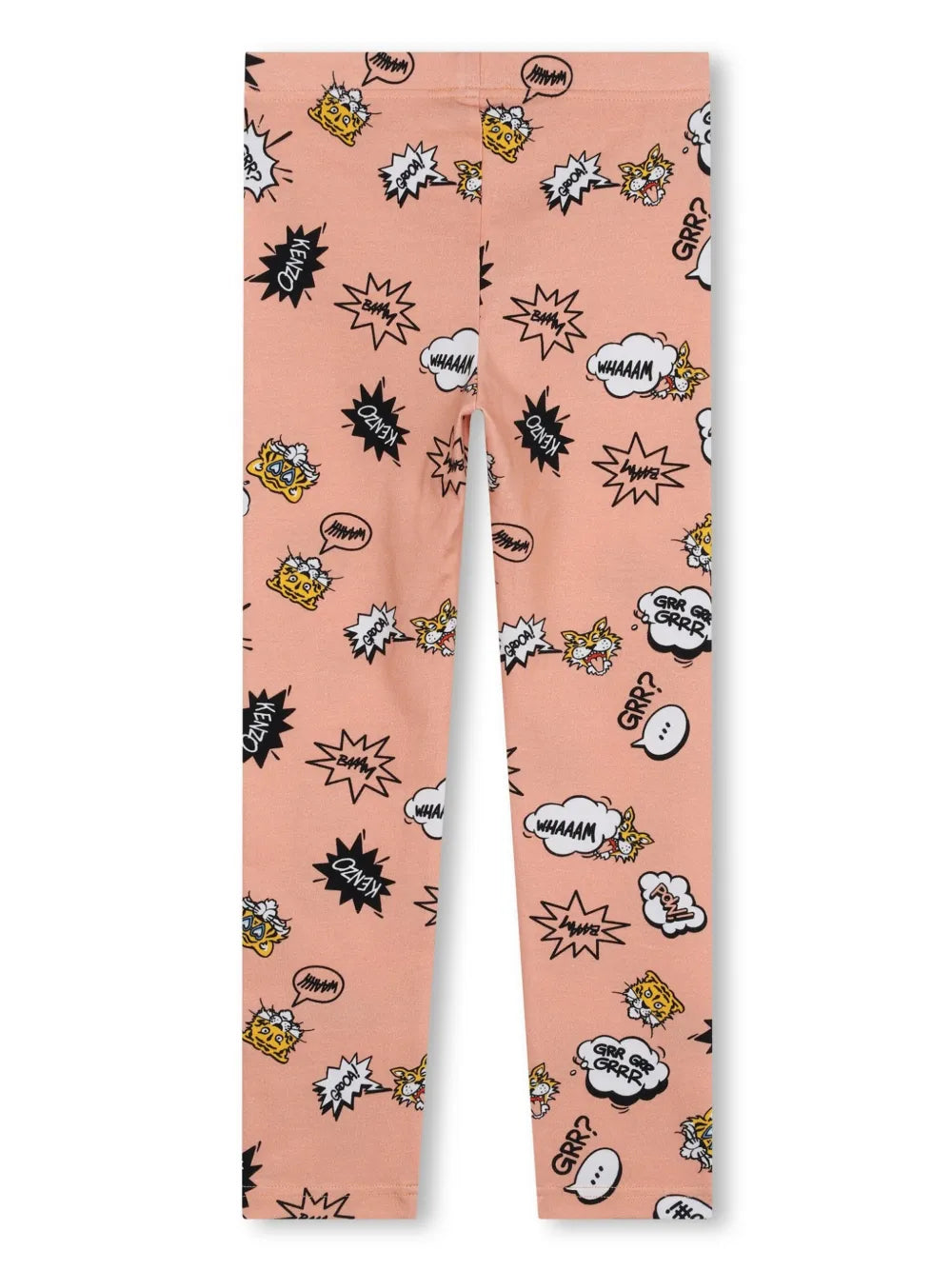 tiger-print jersey leggings