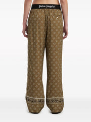 Paisley-Print Straight-Leg Trousers