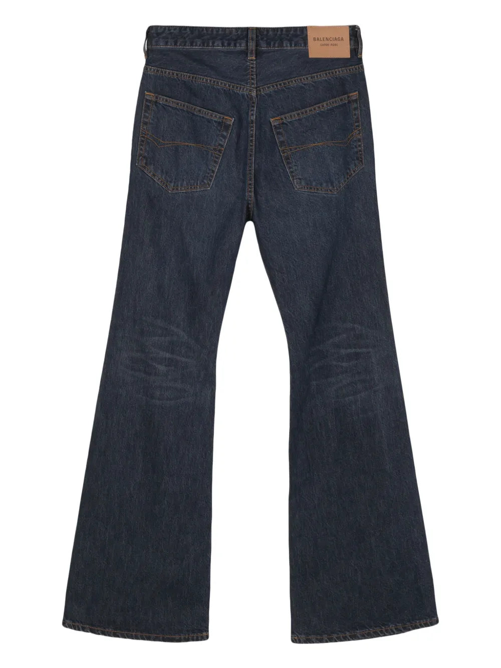 high-waisted bootcut jeans