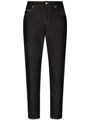 logo-plaque straight-leg jeans