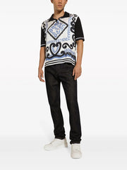 logo-plaque straight-leg jeans