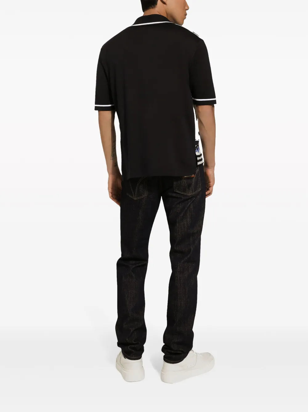 logo-plaque straight-leg jeans