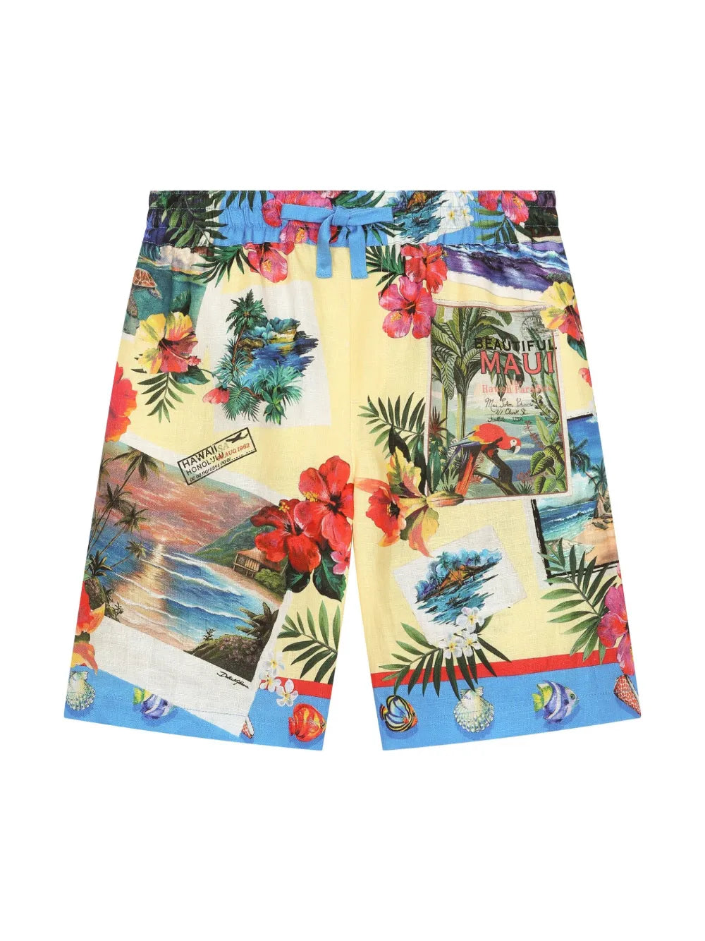 graphic-print Bermuda shorts