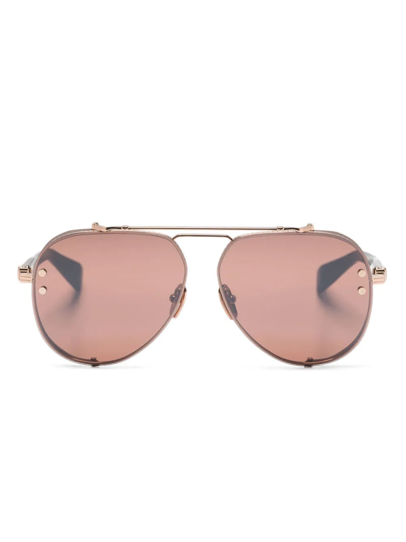 Captaine oval-frame gradient sunglasses