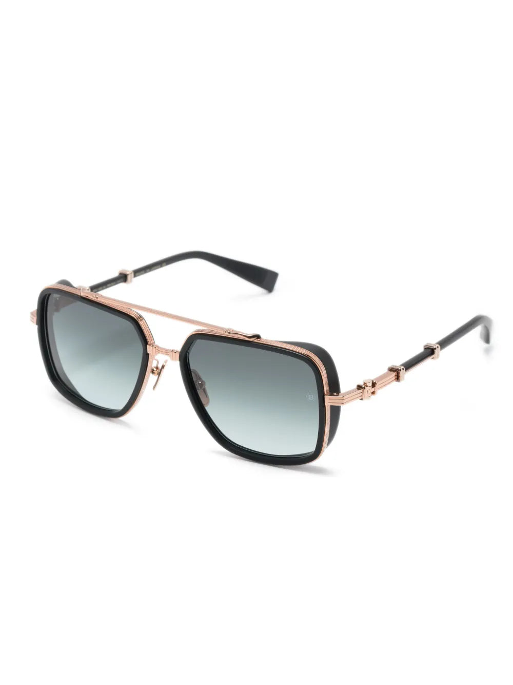BPS 108E square-frame logo-engraved sunglasses