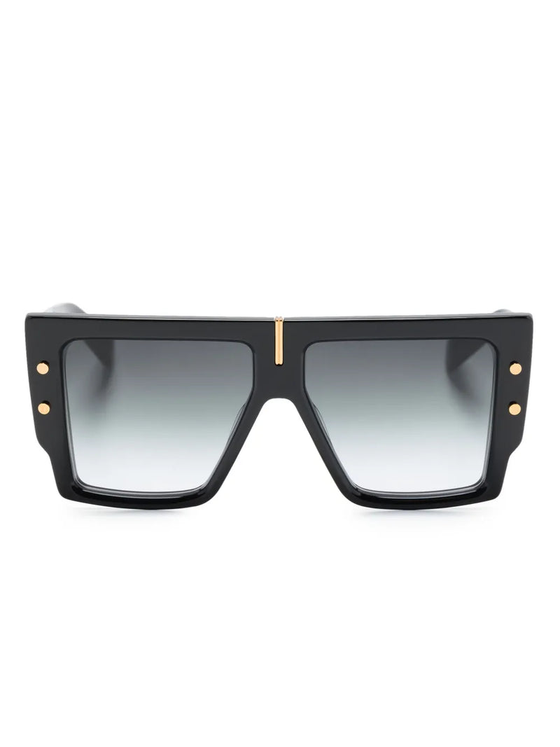 B-Grand rectangle-frame gradient sunglasses
