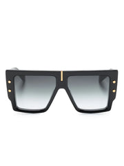 B-Grand rectangle-frame gradient sunglasses
