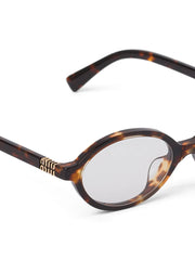 Runway logo-plaque sunglasses