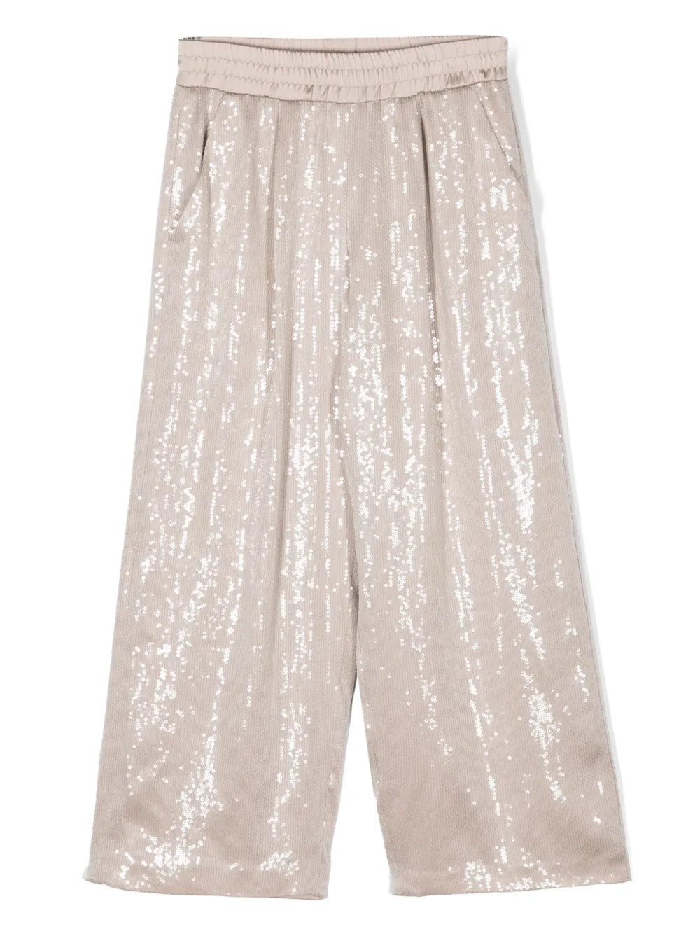 sequin-embellished wide-leg trousers
