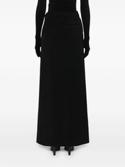 slit tailored maxi skirt