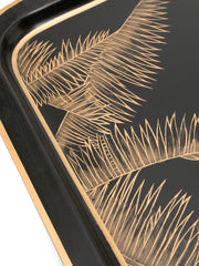x Browns palm tree-print iron tray (43cm x 30cm)