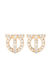 Gancio 3D crystal stud earrings