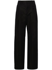wide-leg tailored trousers