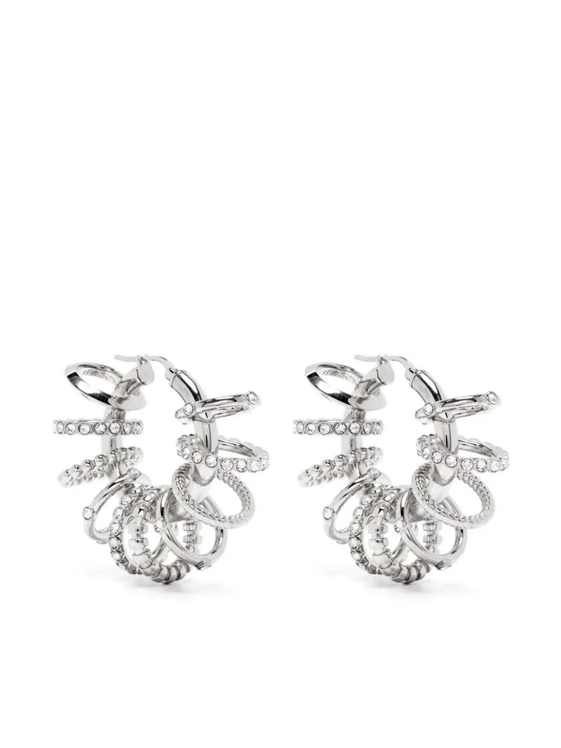 Multi Ring hoop earrings