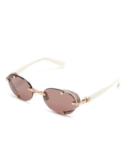 Monsieur oval-frame sunglasses