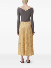 Floral Print Midi Skirt