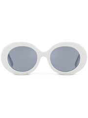 logo-embossed round-frame sunglasses