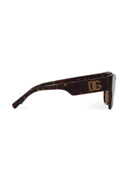 tortoiseshell-effect butterfly-frame sunglasses