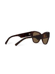 tortoiseshell-effect butterfly-frame sunglasses
