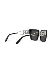 crystal-embellished square-frame sunglasses