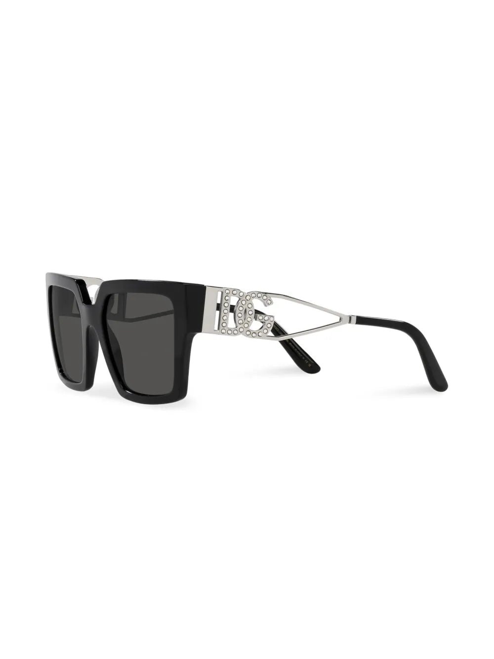 crystal-embellished square-frame sunglasses