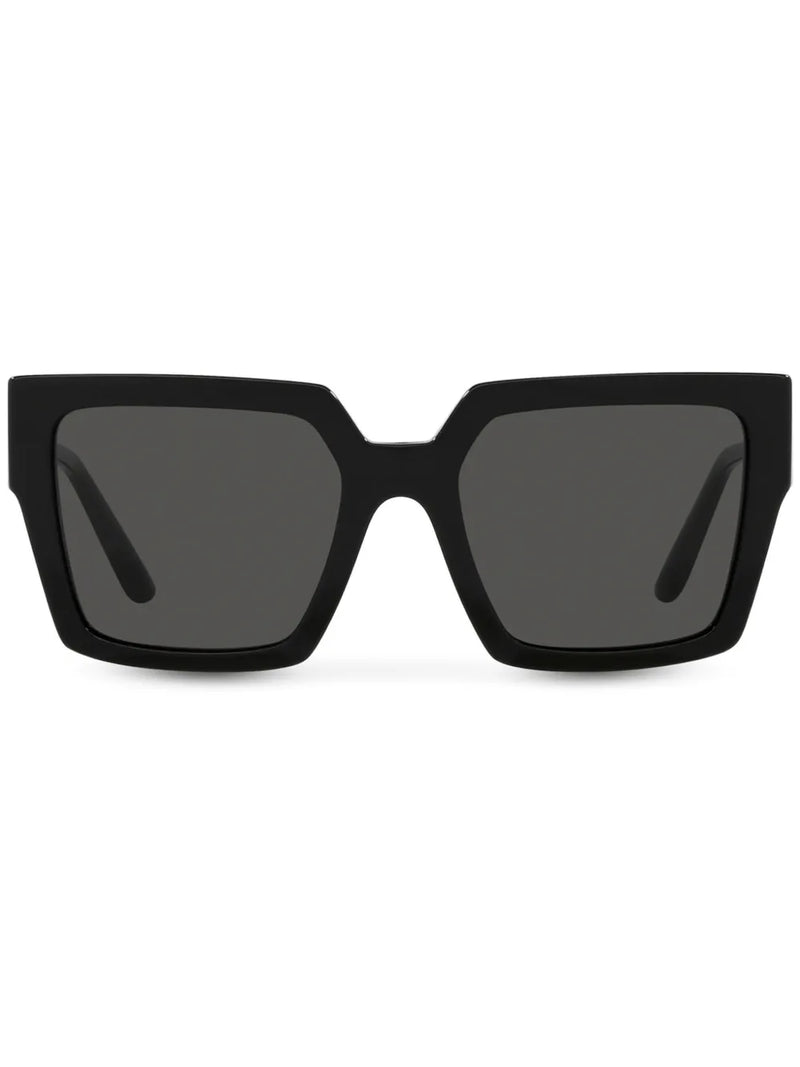 crystal-embellished square-frame sunglasses