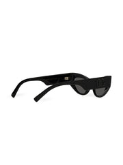 logo-embossed cat-eye frame sunglasses