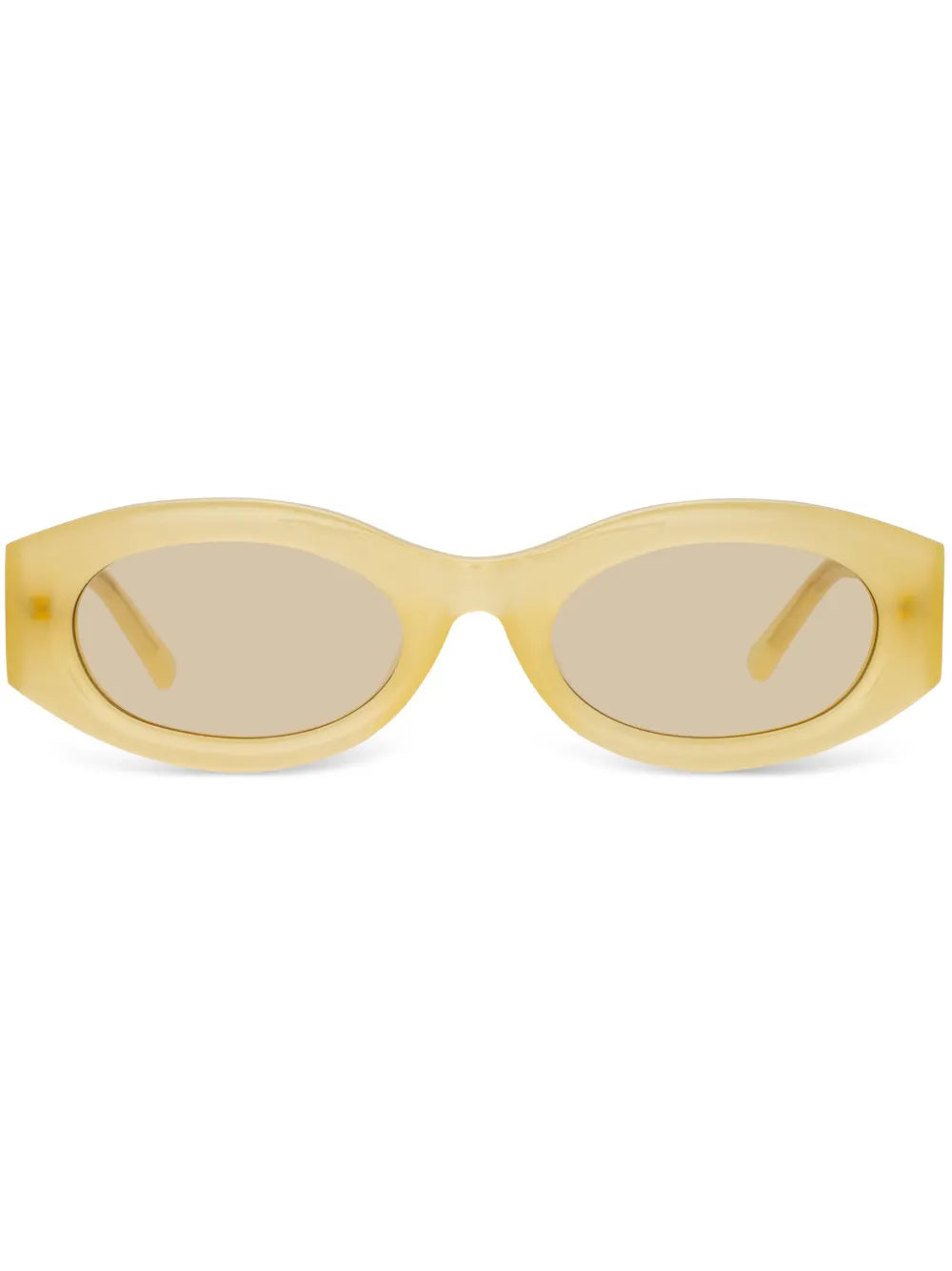 Berta tortoiseshell-effect oval-frame sunglasses