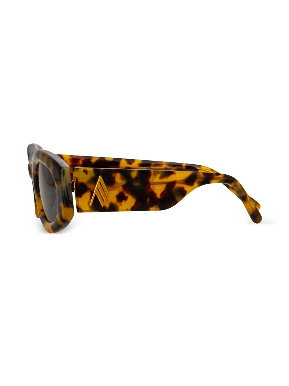 Berta tortoiseshell-effect oval-frame sunglasses