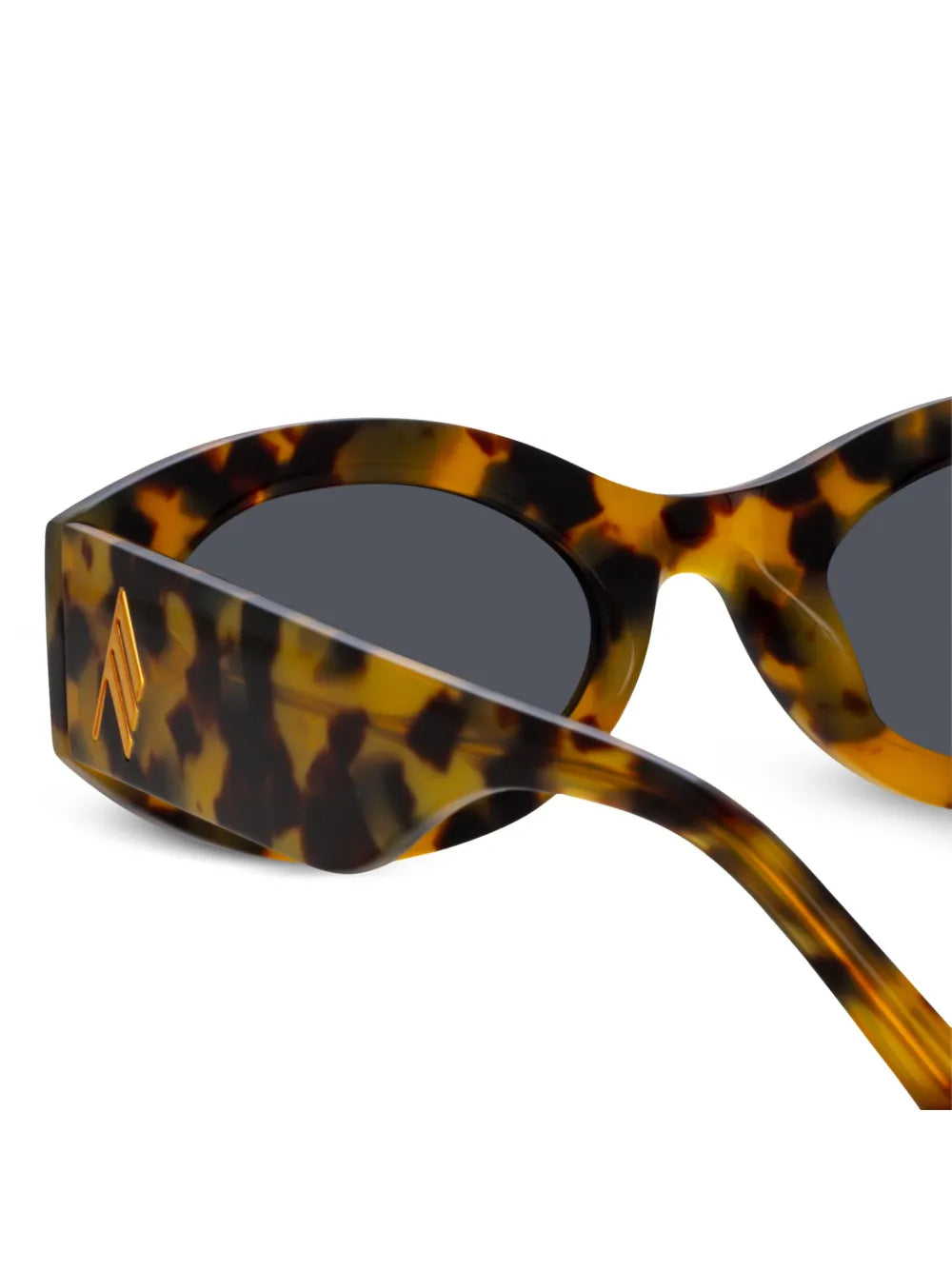 Berta tortoiseshell-effect oval-frame sunglasses