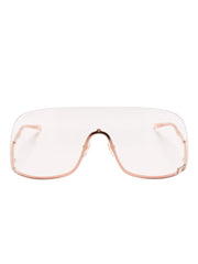 oversized retro-frame sunglasses