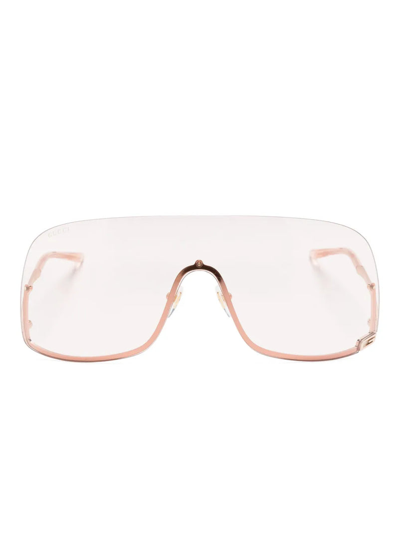 oversized retro-frame sunglasses