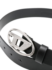 Oval D buckle leather belts