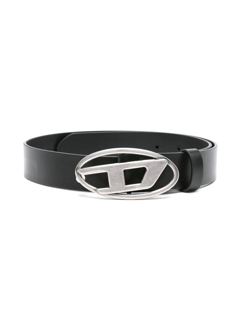 Oval D buckle leather belts