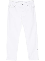 cropped cotton jeans