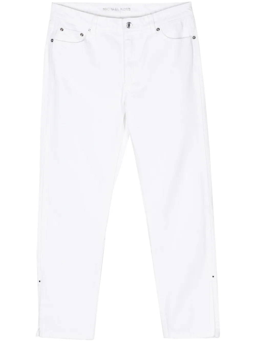 cropped cotton jeans