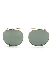 pilot-frame clip-on sunglasses