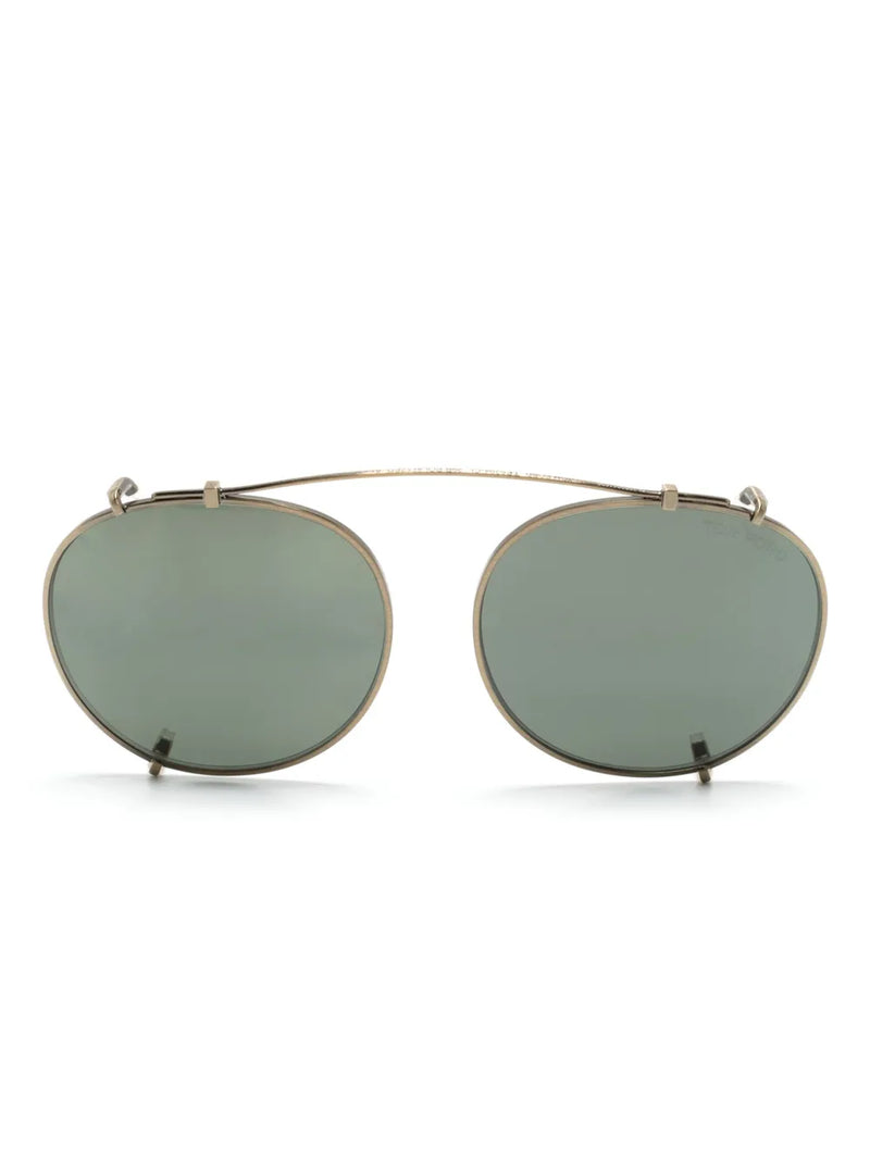pilot-frame clip-on sunglasses