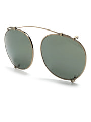 pilot-frame clip-on sunglasses