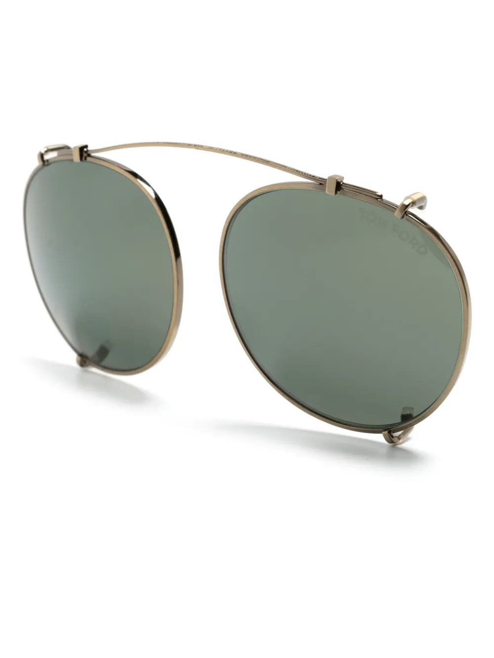 pilot-frame clip-on sunglasses