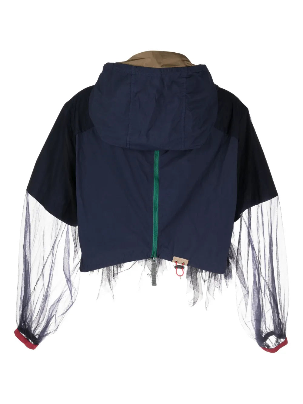 logo-print hooded blouson jacket