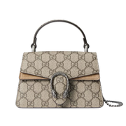 Gucci Dionysus Mini Top Handle Bag Beige/Ebony