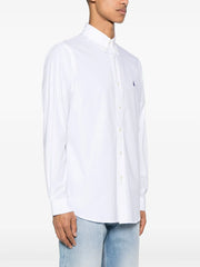 Polo Pony-embroidered poplin shirt