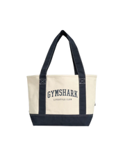 Women's Gymshark Collegiate Oversized Tote Oat White