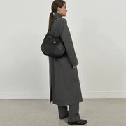 DeMellier The Siena Hobo off-white small grain