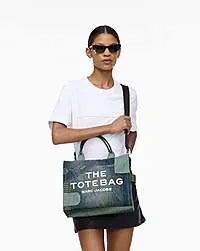 Marc Jacobs Marc Jacobs The Deconstructed Denim Medium Tote Bag Indigo Multi Indigo Multi