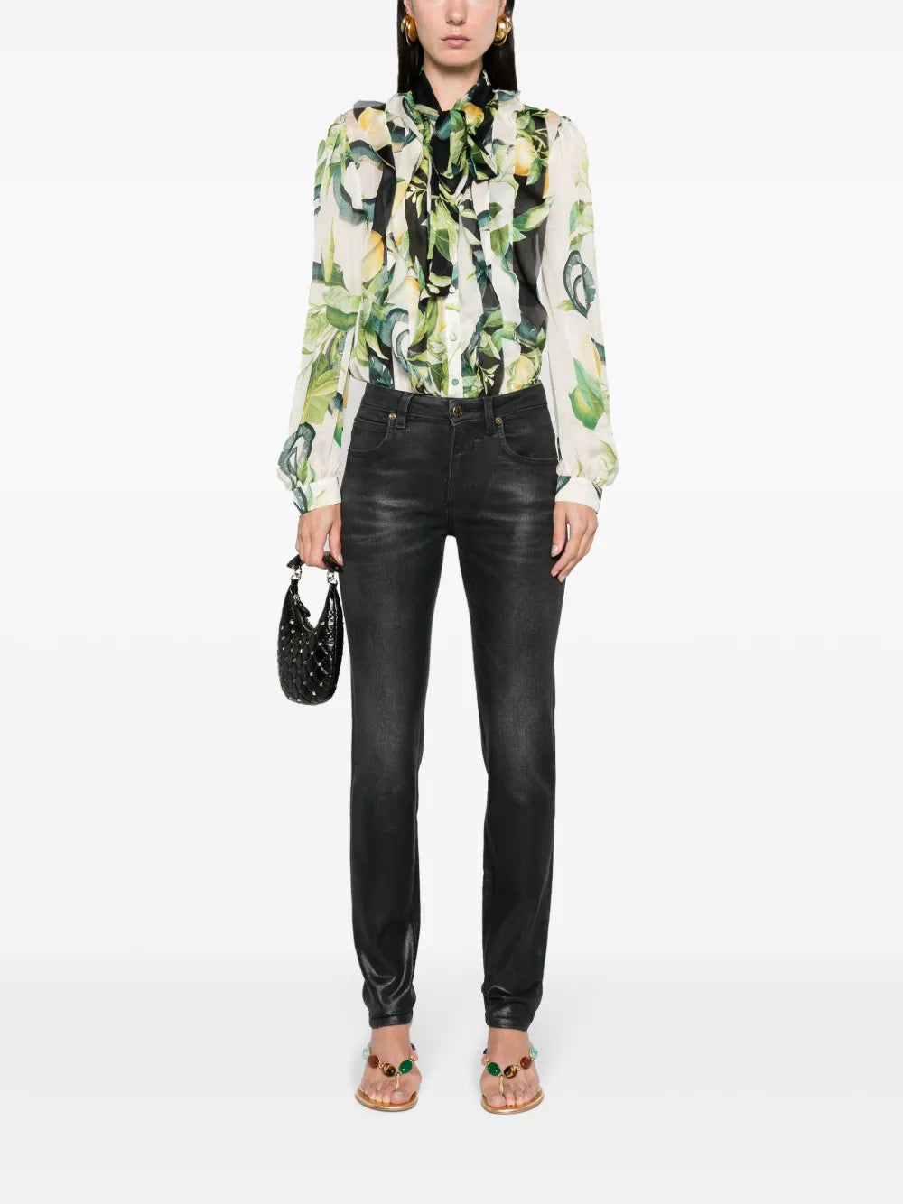 mid-rise skinny jeans